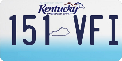 KY license plate 151VFI