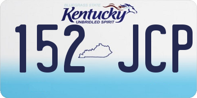 KY license plate 152JCP