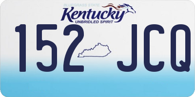 KY license plate 152JCQ