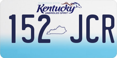 KY license plate 152JCR