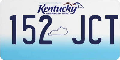 KY license plate 152JCT