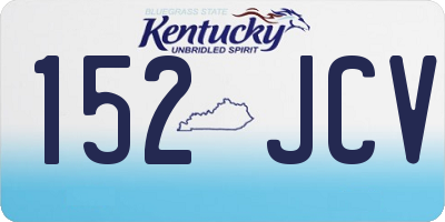 KY license plate 152JCV