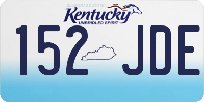 KY license plate 152JDE