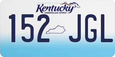KY license plate 152JGL