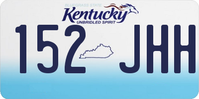 KY license plate 152JHH