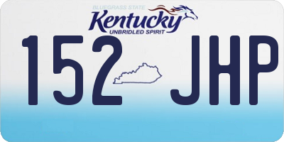 KY license plate 152JHP