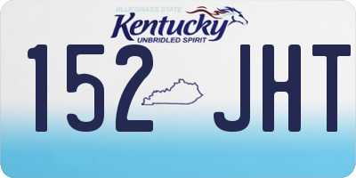 KY license plate 152JHT