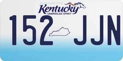 KY license plate 152JJN