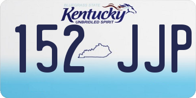 KY license plate 152JJP