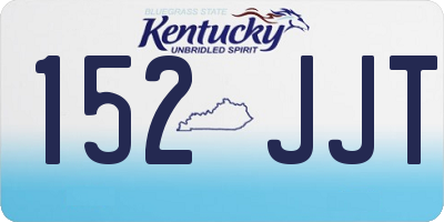 KY license plate 152JJT