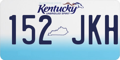 KY license plate 152JKH