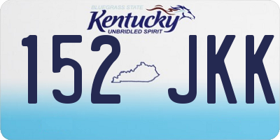 KY license plate 152JKK