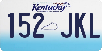 KY license plate 152JKL