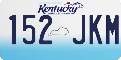 KY license plate 152JKM