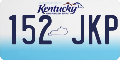 KY license plate 152JKP