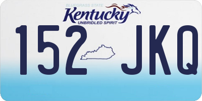 KY license plate 152JKQ