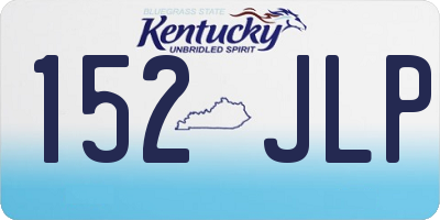 KY license plate 152JLP