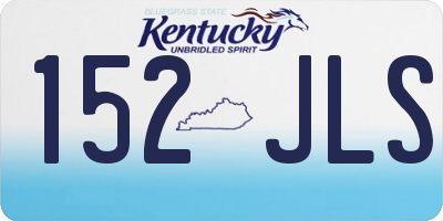 KY license plate 152JLS