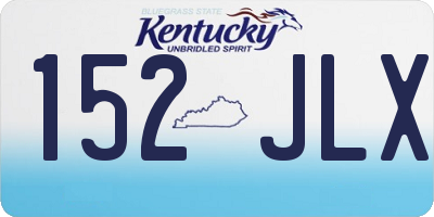 KY license plate 152JLX
