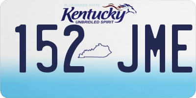 KY license plate 152JME