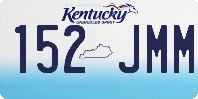 KY license plate 152JMM