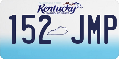 KY license plate 152JMP