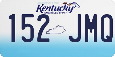 KY license plate 152JMQ