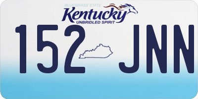 KY license plate 152JNN