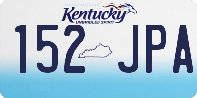 KY license plate 152JPA