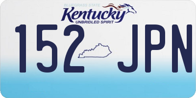 KY license plate 152JPN