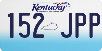 KY license plate 152JPP