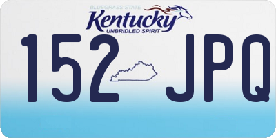 KY license plate 152JPQ