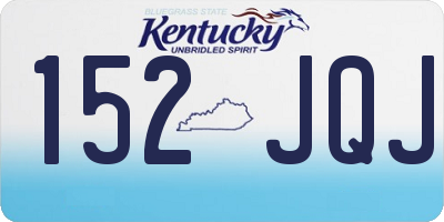 KY license plate 152JQJ