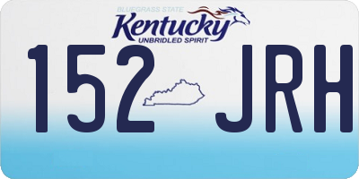 KY license plate 152JRH