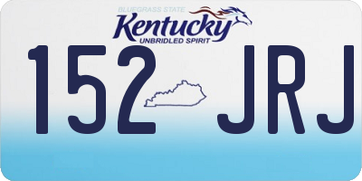 KY license plate 152JRJ