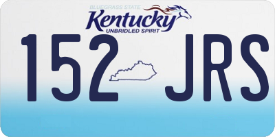 KY license plate 152JRS