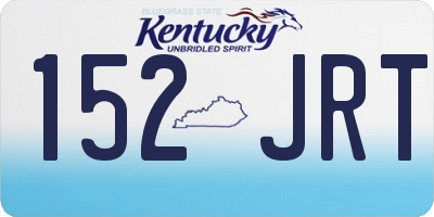 KY license plate 152JRT