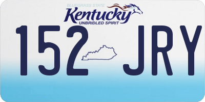 KY license plate 152JRY