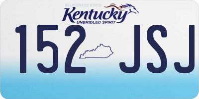 KY license plate 152JSJ