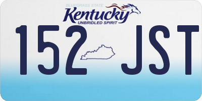KY license plate 152JST