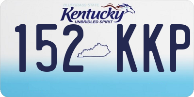 KY license plate 152KKP