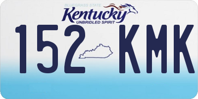 KY license plate 152KMK