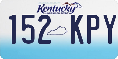 KY license plate 152KPY