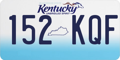 KY license plate 152KQF