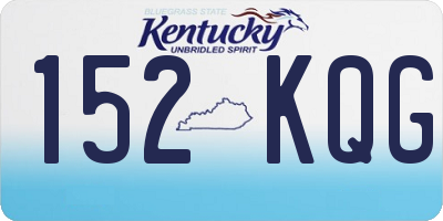 KY license plate 152KQG
