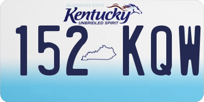 KY license plate 152KQW