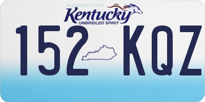 KY license plate 152KQZ