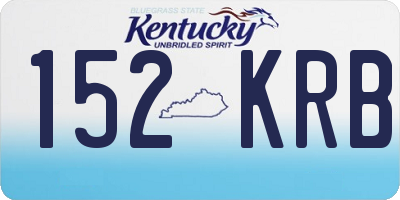 KY license plate 152KRB