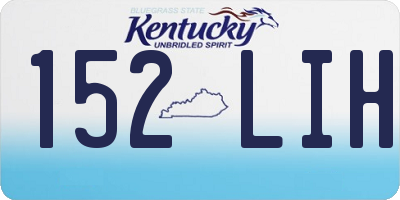 KY license plate 152LIH
