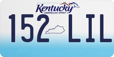 KY license plate 152LIL
